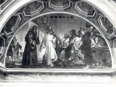 Leonardo da Vinci in the Company of Lodovico Sforza, from the Galileo Gallery by Nicola Cianfanelli